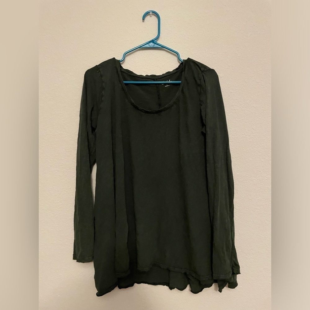 Chic Black Long Sleeve Women's Top size L - Picture 6 of 10